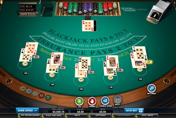 Casino Slots Multi Hand - Atlantic City Blackjack