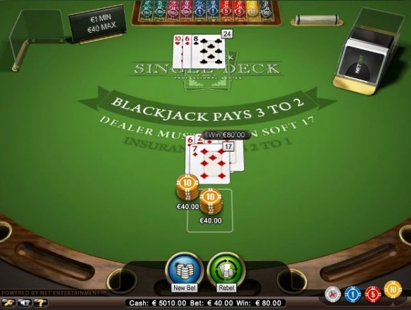 The following online casinos that have Single Deck Blackjack are not available for players in United States