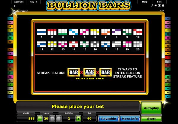 Stars And Bars Casino Game