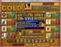 Paytable from Cleopatra's Gold from RealTime Gaming