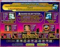 Paytable Page 1 of Diamond Dozen Slots from RealTime Gaming