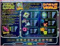Paytable from Outta This World Slots by RealTime Gaming