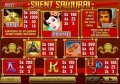 Silent Samurai Paytable 