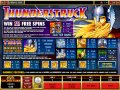 Thunderstruck Pay table charts
