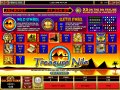 Treasure Nile Payout table
