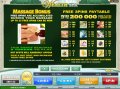 Massage Bonus Free Spins