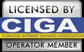 Official seal/logo for the gaming jurisdiction of Curacao