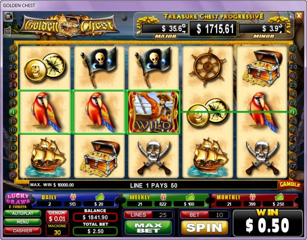 Golden Chest Slots by Amuzi Gaming