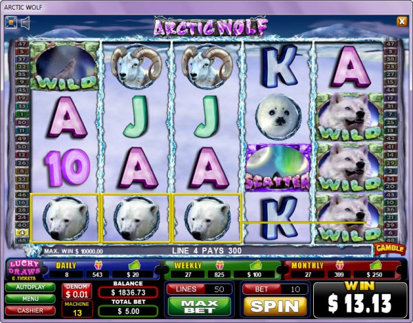 Arctic Wolf Slots Game