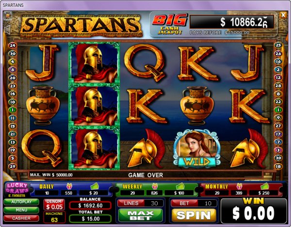 Spartans Slots by Amuzi Gaming