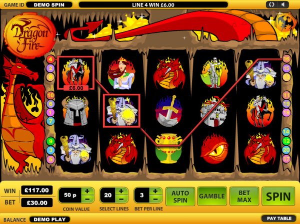Dragon Fire Slots Pays