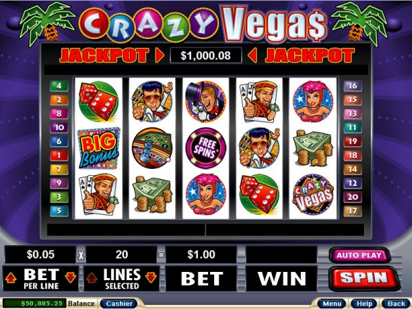 Crazy Vegas slots from RTG