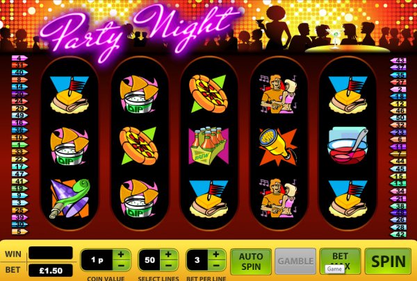 Party Night Slots Game Reels