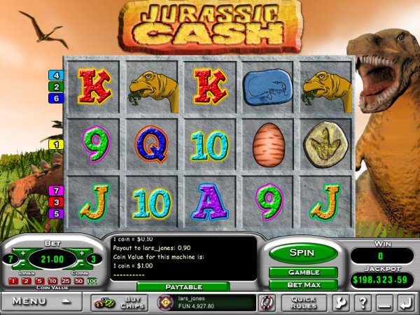 Jurassic Cash Slots Game