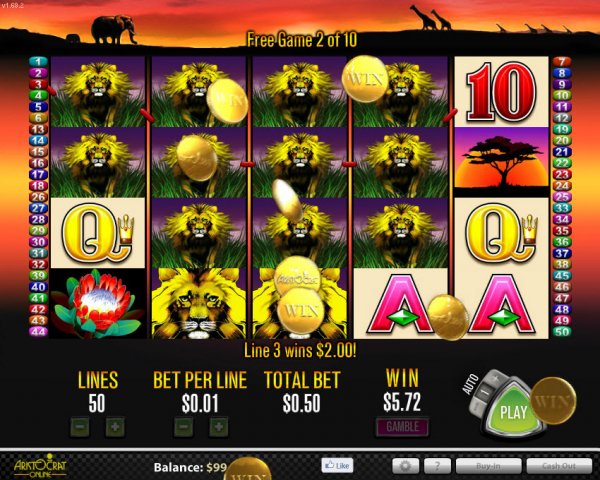 slots 777 lions online vegas crest casino