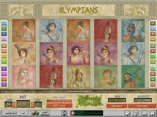 Olympians Slots Game