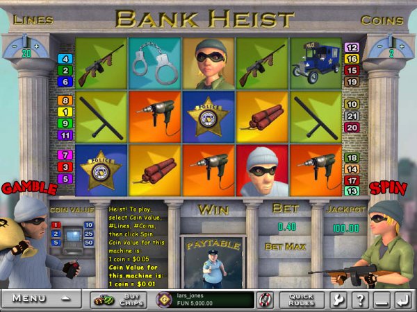 Bank Heist Slots Game