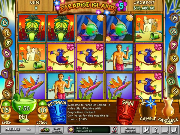 Paradise Island 5 Slots Game