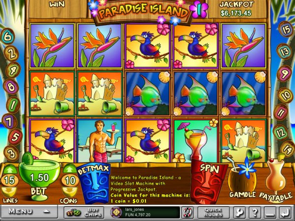 Paradise Island 1 Slots Game