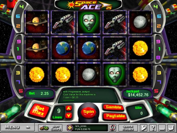 Space Ace 25 Slots Game