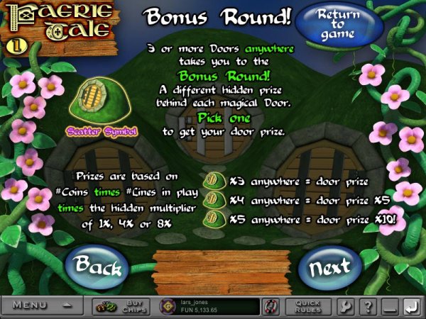 Faerie Tale 1 Slots Game Bonus