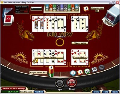 play pai gow poker with bonus online