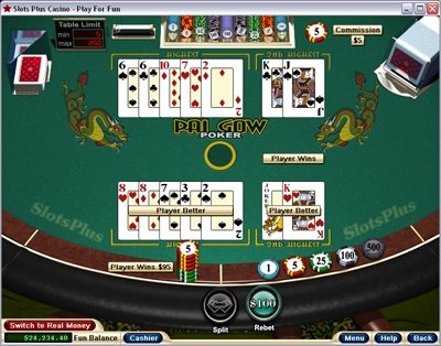 pai gow poker play online
