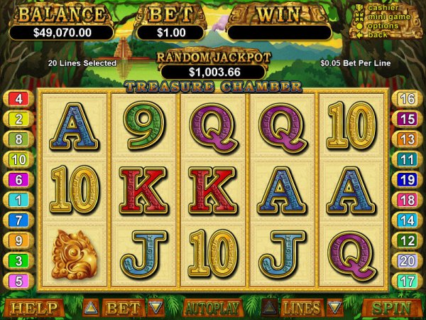 Screenshot from the reels of this fun video slot game from Realtime Gaming