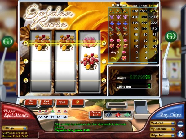 Golden Rose Slots Game