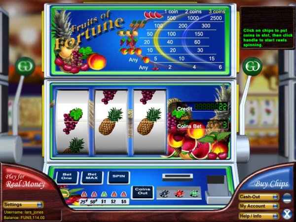 Fruits of Fortune Slots Game Reels