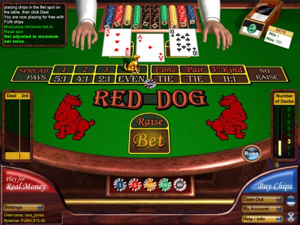 Red Dog Game by Grand Virtual