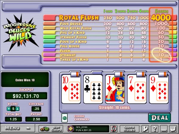 play free deuces wild poker