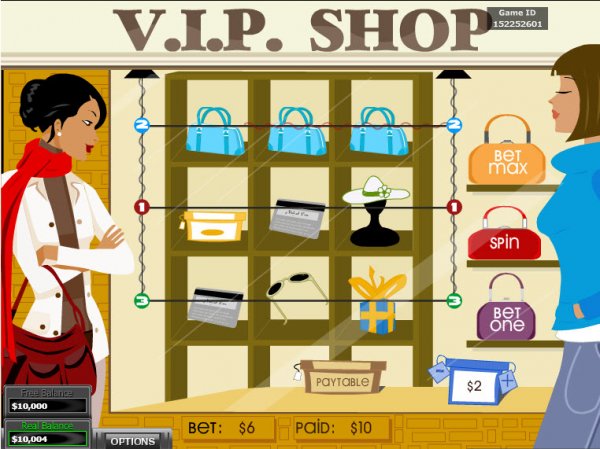 V.I.P. Shop Slots Game