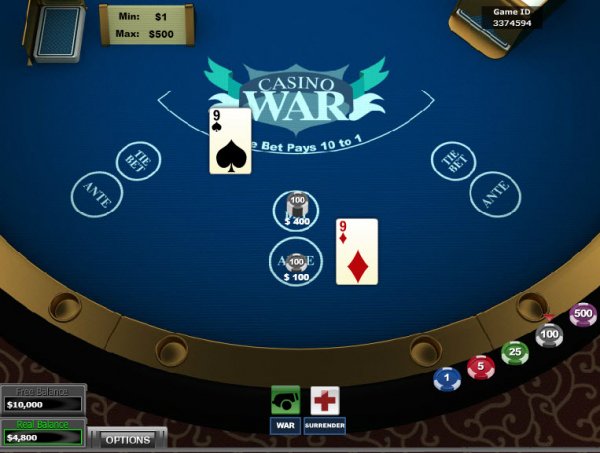 Casino War GO TO WAR
