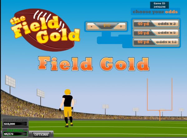The Field Gold Fixed Odds Game Score!!!