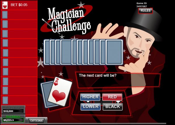 Magician Challenge Fixed Odds Cash Accumulator Game