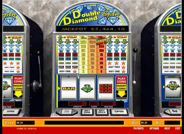 Double Diamond Spin Slots Game