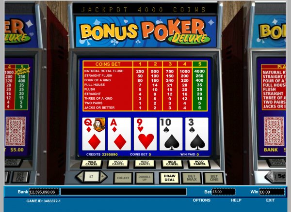 Bonus Poker Deluxe Video Poker