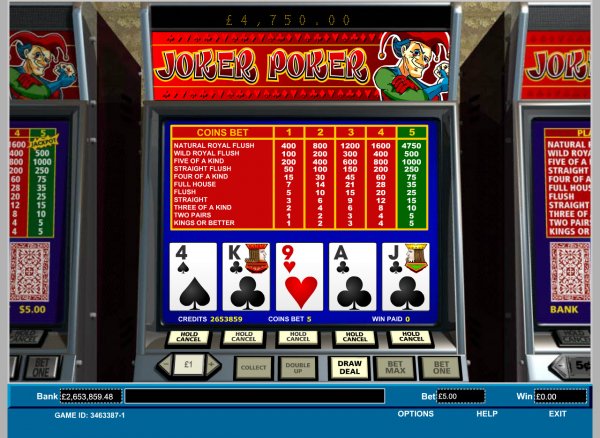 Joker Poker Video Poker Game