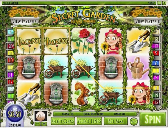 Secret Garden - screenshot from the slot 