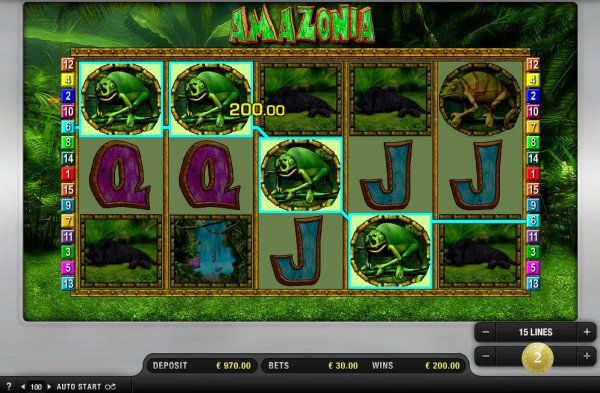 Amazonia Slots Game Reels
