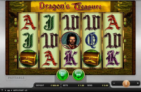 Dragon's Treasure Slots Game Reels
