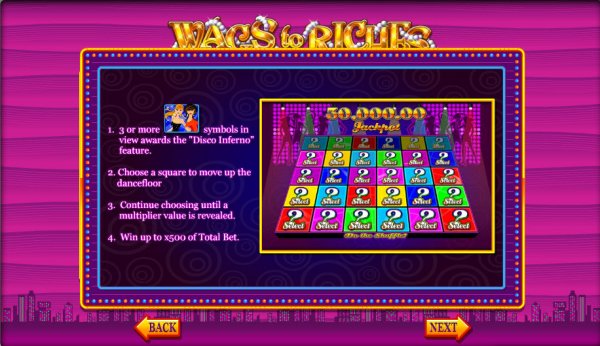 Wags to Riches Slots Disco Inferno