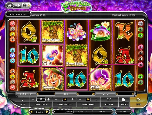 Fairytale Forest Slots Game Reels