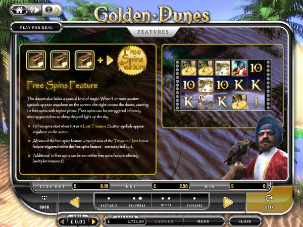 Golden Dunes Slots Free Spins