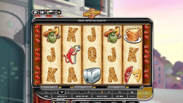 Mini Panini Slots Game Reels