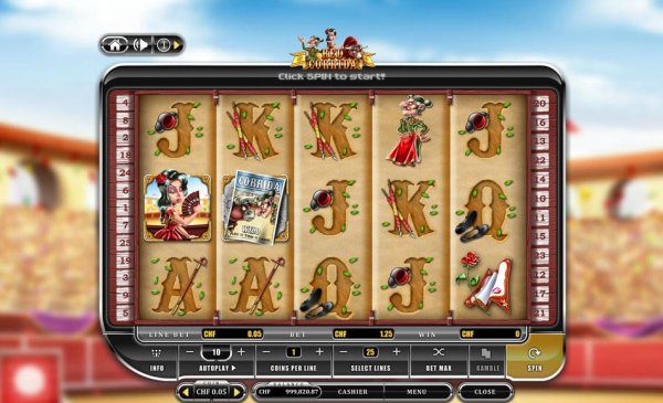 Red Corrida Slots Game Reels