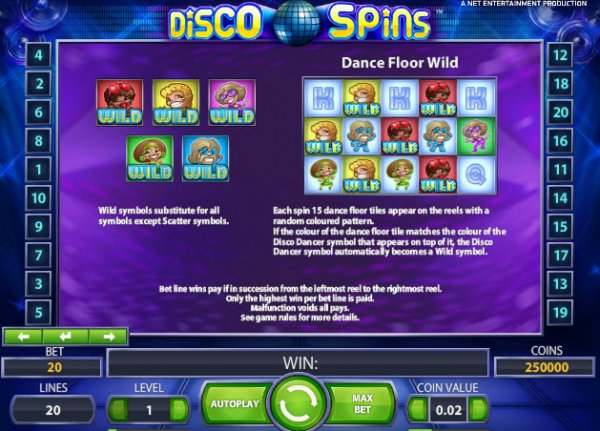 Disco Spins  Slots WIld Dance Floor