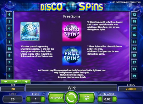 Disco Spins  Slots Free Spins