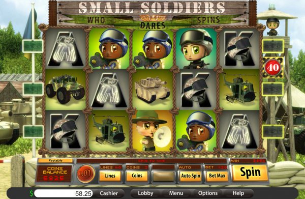 Small Soldiers Slots Game Reels